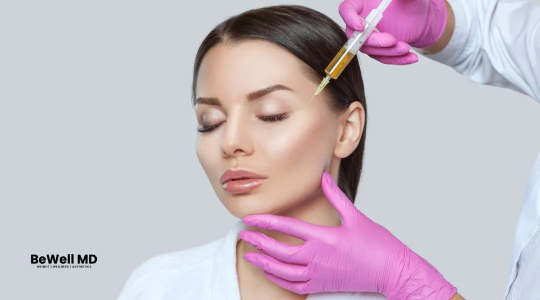 Provider injecting Cellenis Derma PRP in female patient's face